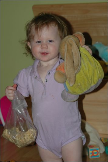 Maeve and her baby
